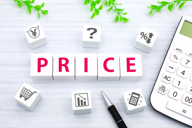 PRICEの文字